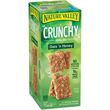 Nature Valley Oats 'n Honey Crunchy Granola Bars, 49 ct (6-Pack)