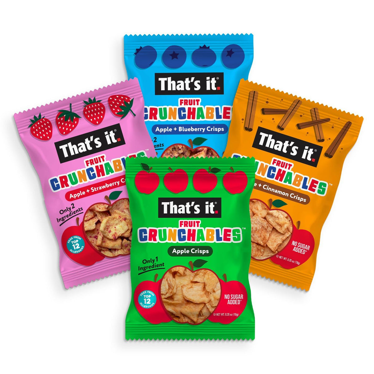 That's It. 100% Fruit Crunchables Variety Pack, 16-Pack