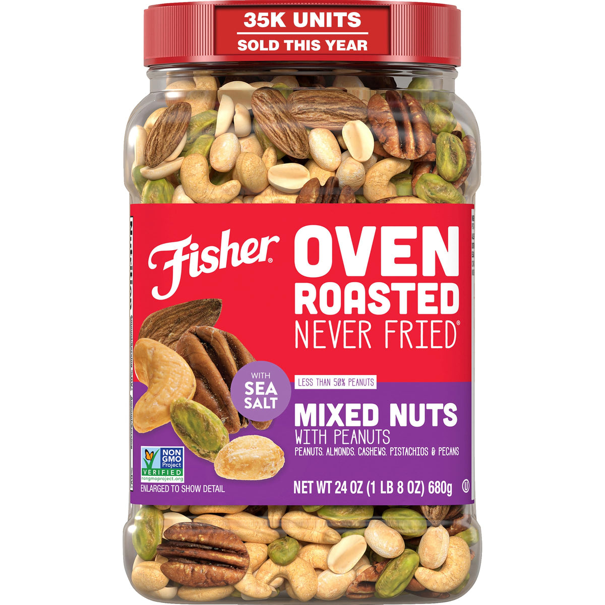 Fisher Snack Assorted Nuts Variety for Everyday Snacking
