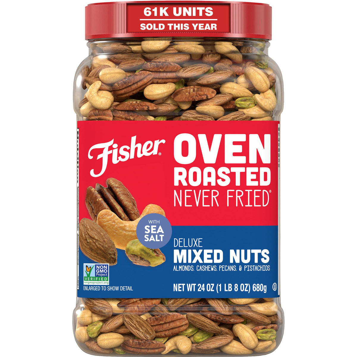 Fisher Snack Assorted Nuts Variety for Everyday Snacking