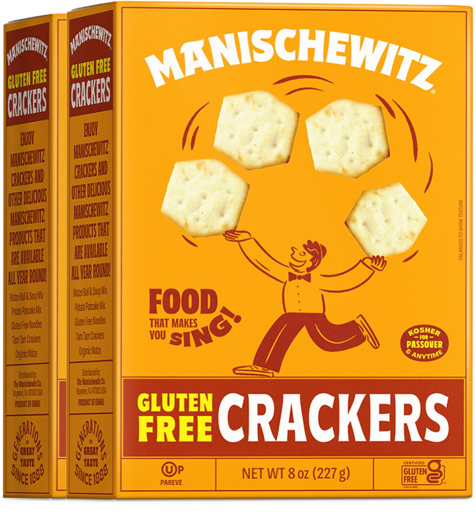 Manischewitz Gluten-Free Original Crackers, 8 oz (2-Pack)