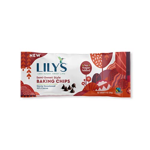 Lily's Semi-Sweet Chocolate Style Baking Chips, 9 oz (12-Pack)