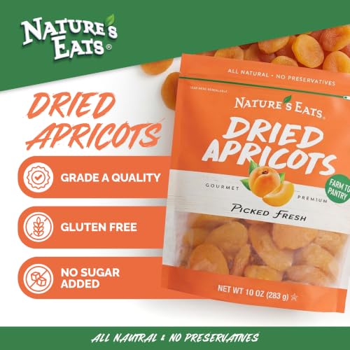 Nature's Eats Dried Apricots for Healthy Snacking, 10 oz