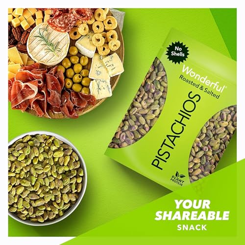 Wonderful Pistachios No Shells Roasted & Salted, 6 oz Bag