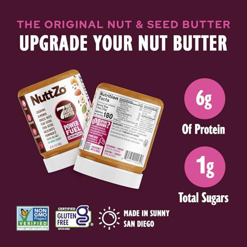 NuttZo Power Fuel 7-Nut & Seed Butter, Crunchy or Smooth