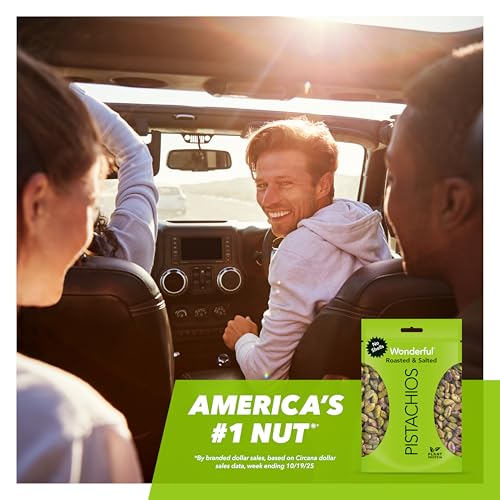 Wonderful Pistachios No Shells Roasted & Salted, 6 oz Bag
