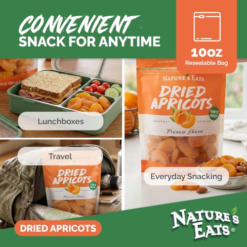Nature's Eats Dried Apricots for Healthy Snacking, 10 oz