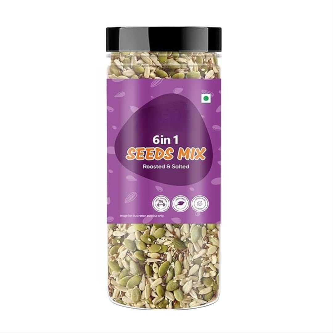Premium 6-in-1 Natural & Roasted Seed Snack Mix, 200 g