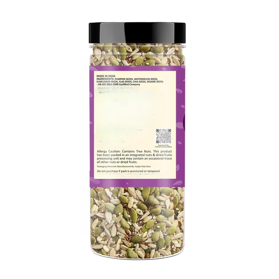 Premium 6-in-1 Natural & Roasted Seed Snack Mix, 200 g