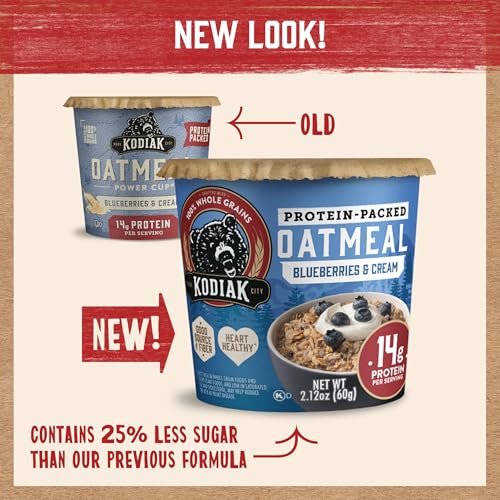 Kodiak Maple Brown Sugar High-Protein Instant Oatmeal Cups