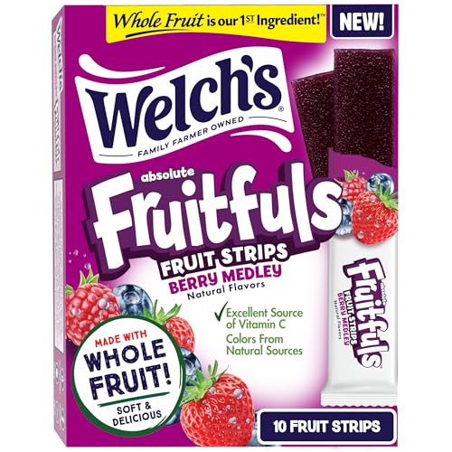 Welch's Absolute Fruitfuls Fruit Strips for Snacking