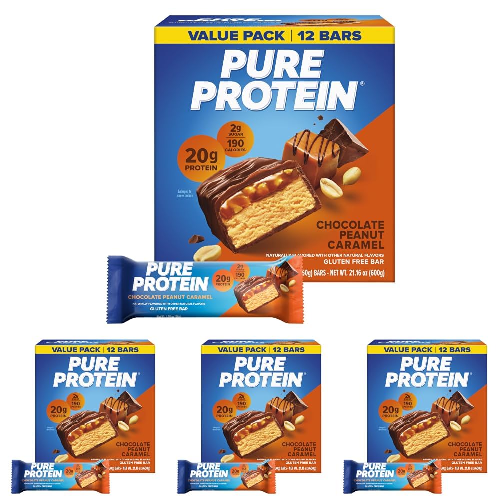 Pure Protein Gluten-Free Low-Sugar Bars, 1.76 oz, 12-Pack