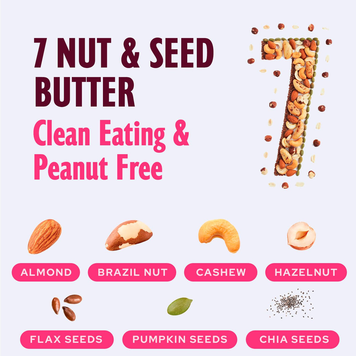 NuttZo Organic Power Fuel Crunchy 7-Nut & Seed Butter, 26 oz