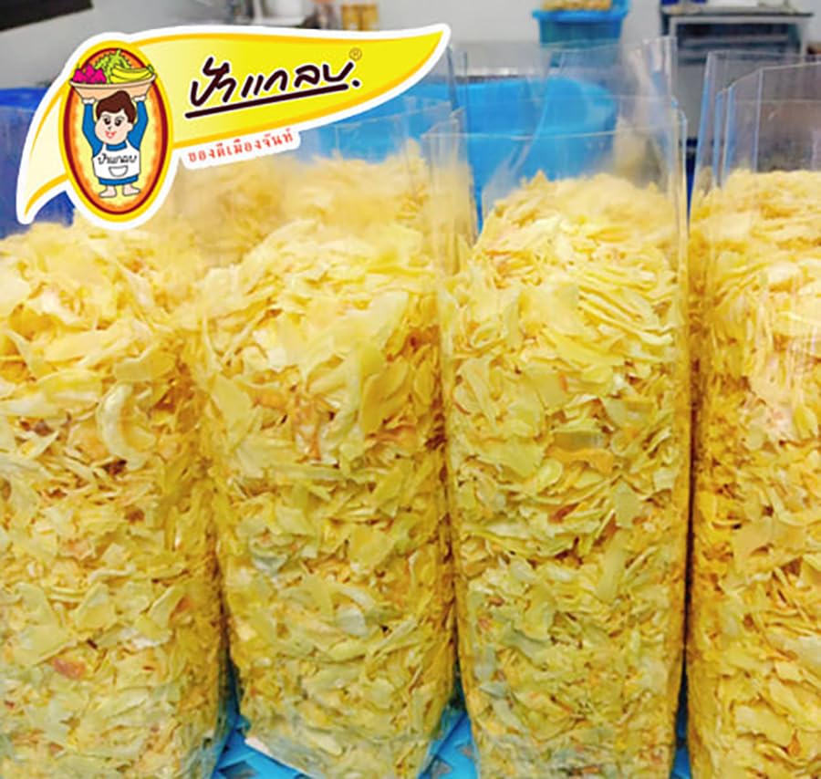 Paglab Sweet & Salty Crispy Monthong Durian Chips, 500 g, 12-Pack