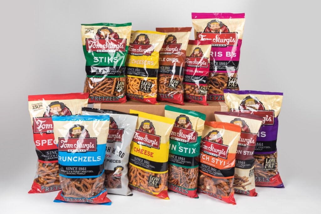 Tom Sturgis Assorted Pretzel Varieties, 13-Pack