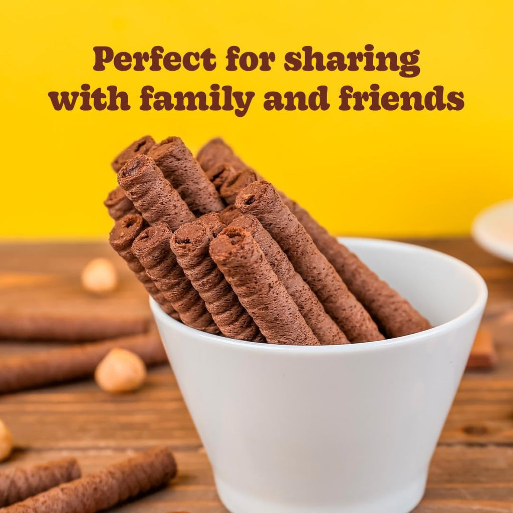 Bauducco Crispy Wafer Rolls for Sweet Snacking & Desserts