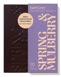 Spring & Mulberry Earl Grey Date-Sweetened Dark Chocolate, 12-Pack