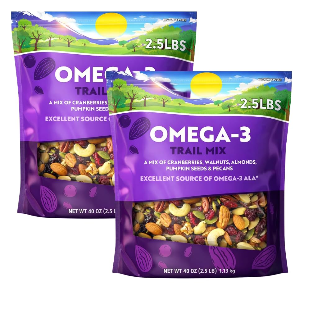 Omega-3 Cranberry, Nut & Seed Trail Mix, 40 oz
