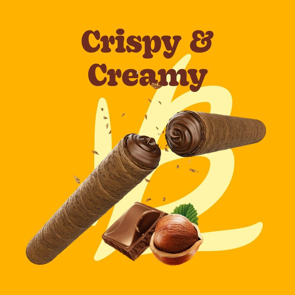Bauducco Crispy Wafer Rolls for Sweet Snacking & Desserts