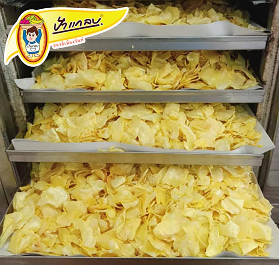 Paglab Sweet & Salty Crispy Monthong Durian Chips, 500 g, 12-Pack