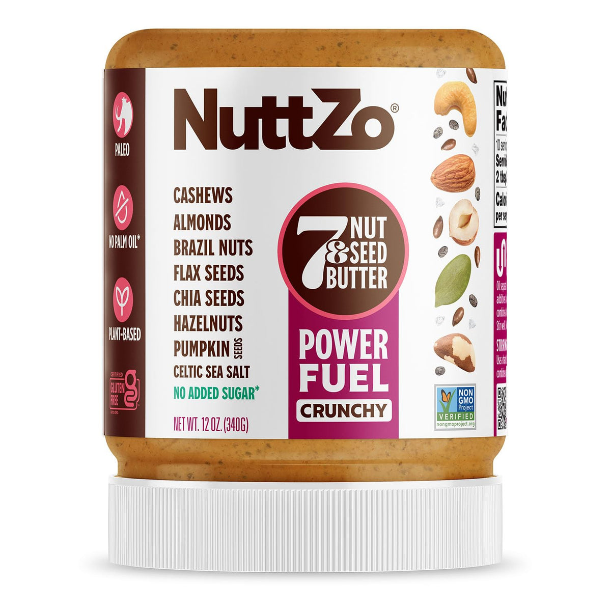 NuttZo Power Fuel 7-Nut & Seed Butter, Crunchy or Smooth