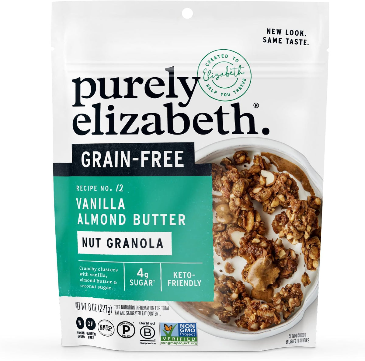 Purely Elizabeth Grain-Free Gluten-Free Granola, Non-GMO