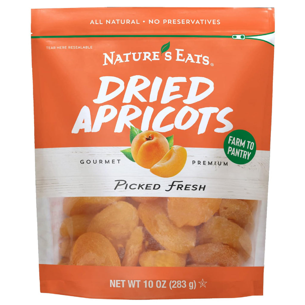 Nature's Eats Dried Apricots for Healthy Snacking, 10 oz