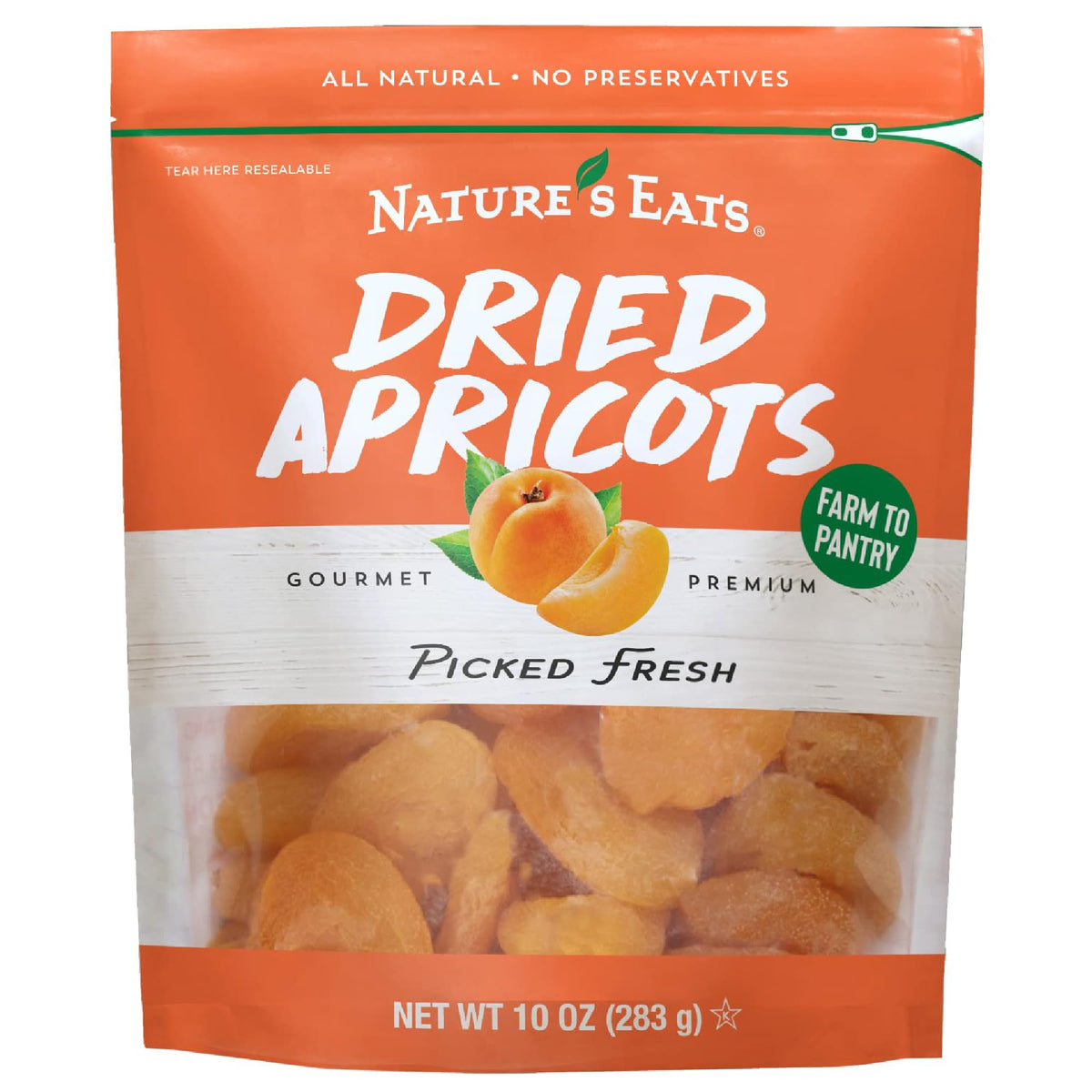 Nature's Eats Dried Apricots for Healthy Snacking, 10 oz