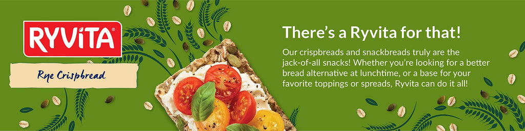 Ryvita Crispbread Crackers for Snacking & Toppings
