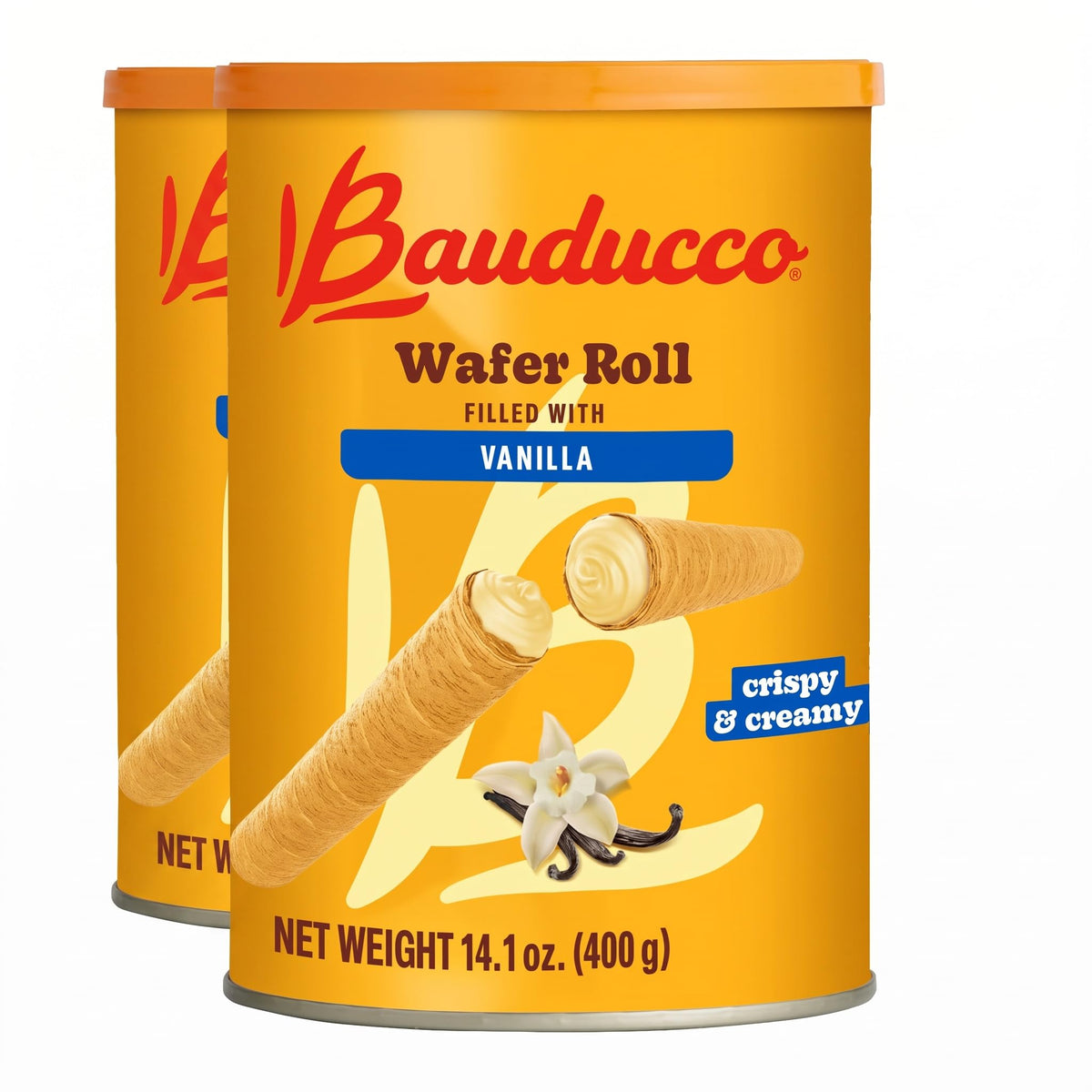 Bauducco Crispy Wafer Rolls for Sweet Snacking & Desserts