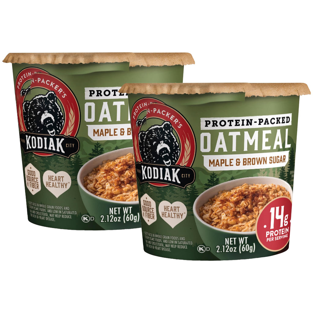 Kodiak Maple Brown Sugar High-Protein Instant Oatmeal Cups