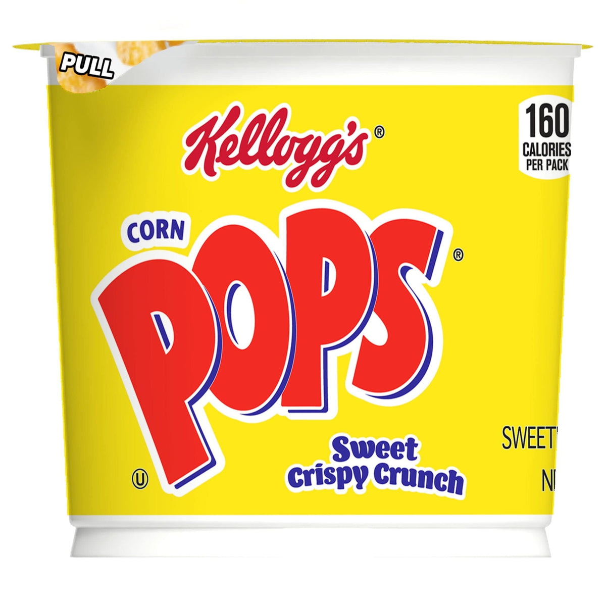 Kellogg's Corn Pops Breakfast Cereal Cups, 1.5 oz, 12-Pack