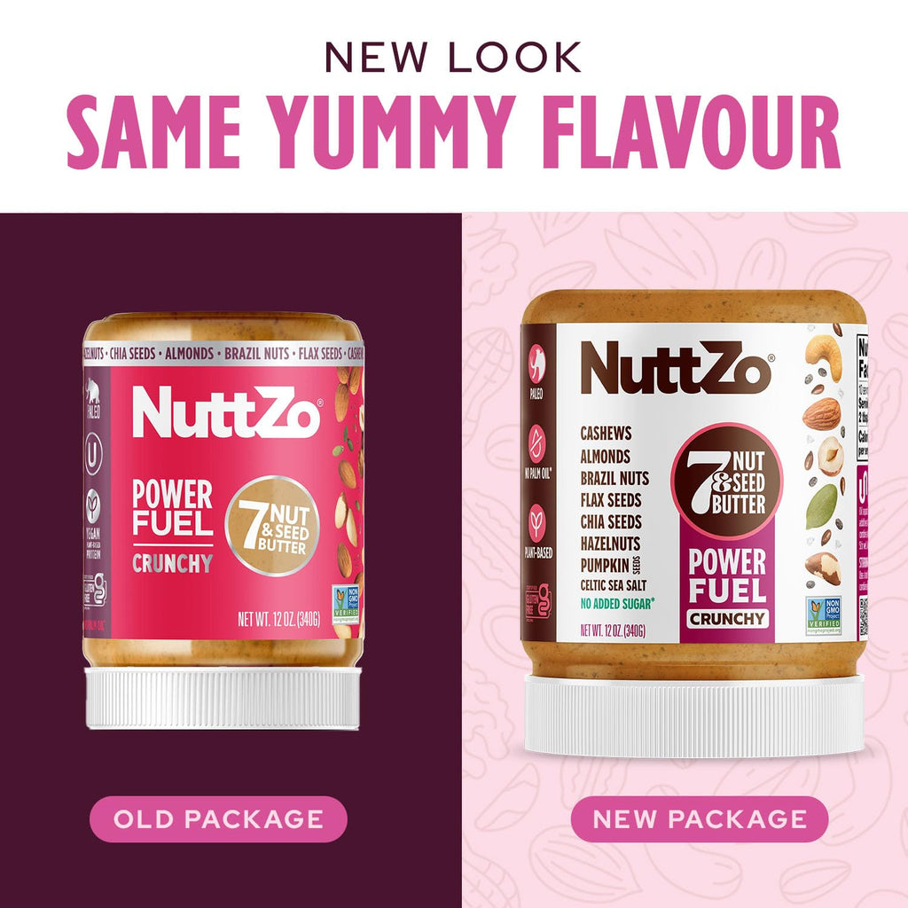 NuttZo Power Fuel 7-Nut & Seed Butter, Crunchy or Smooth