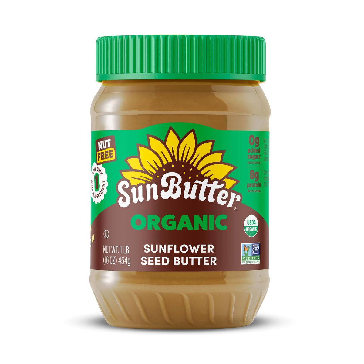 SunButter Smooth Nut-Free Sunflower Seed Butter, 16 oz