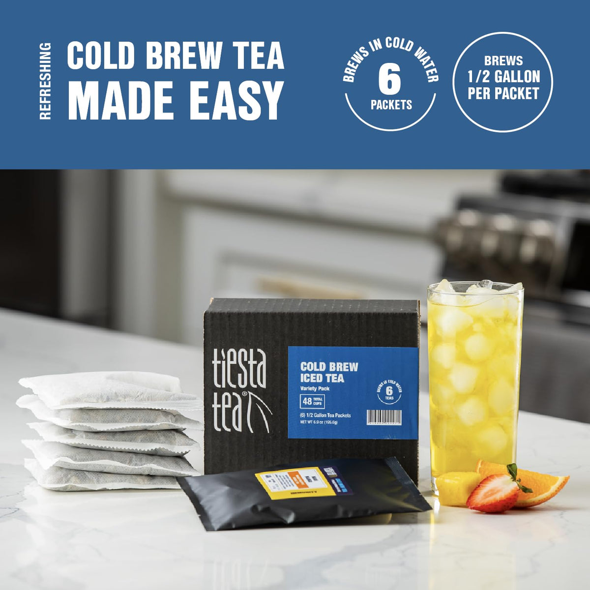 Tiesta Tea Caffeine-Free Loose Leaf Sampler, 8 Pouches