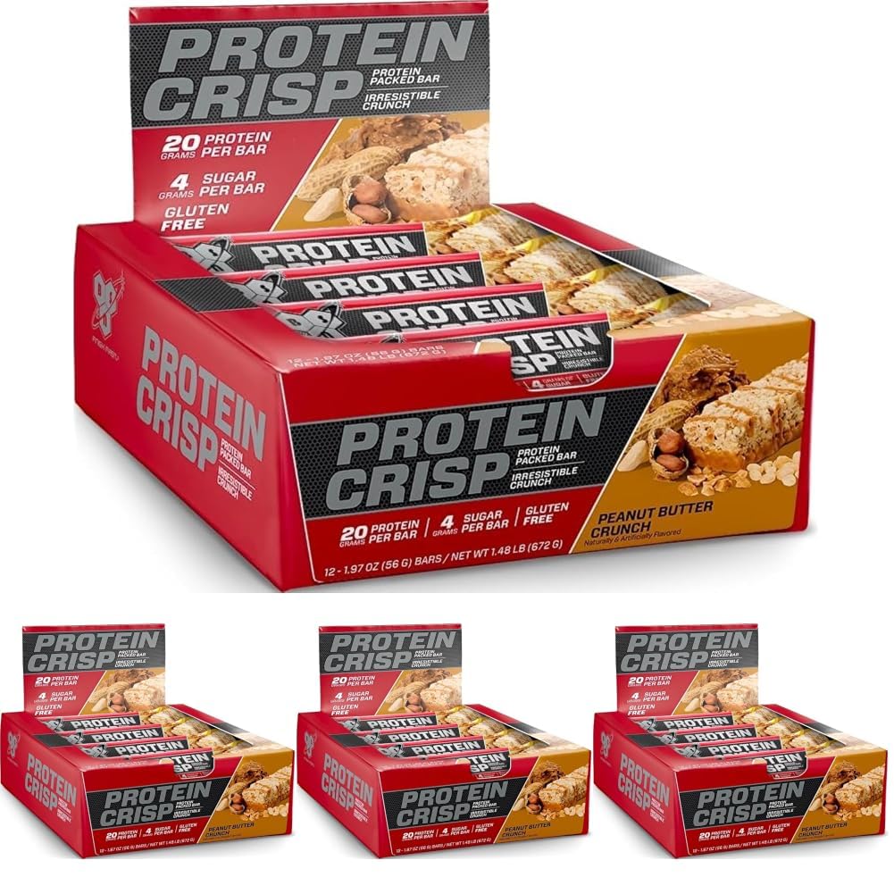 BSN Protein Crisp Bars for Convenient High-Protein Snacking