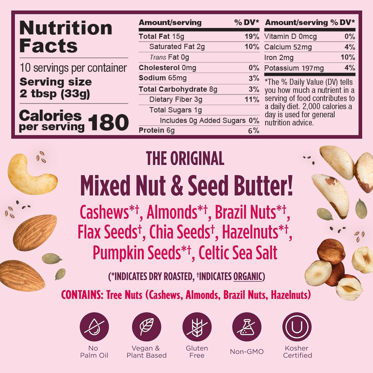 NuttZo Power Fuel 7-Nut & Seed Butter, Crunchy or Smooth
