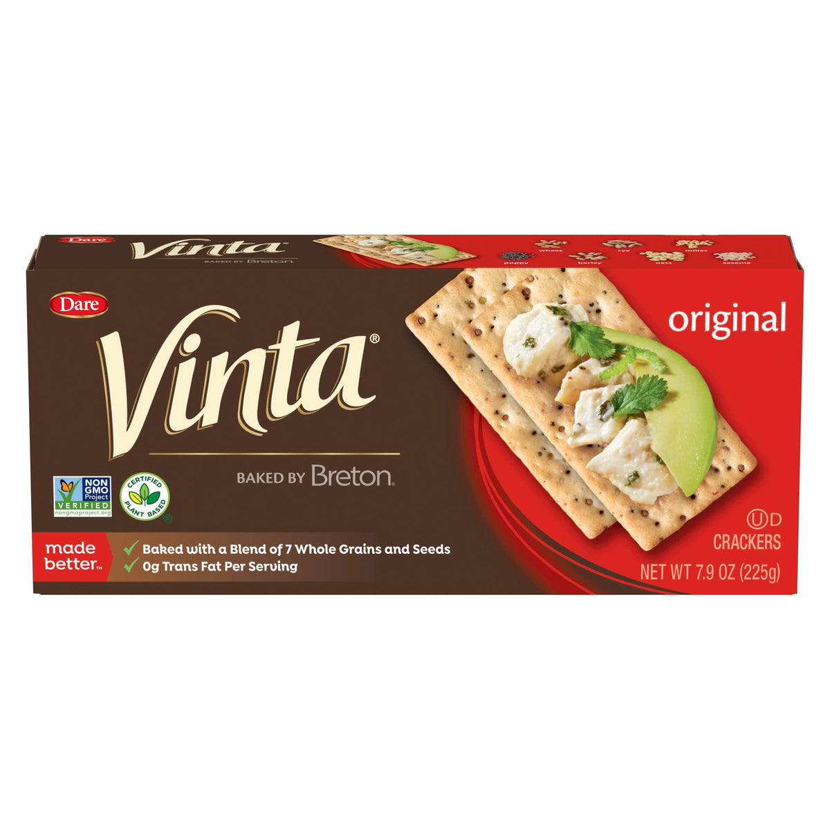 Dare Vinta Original 8-Grain & Seed Crackers, 7.9 oz