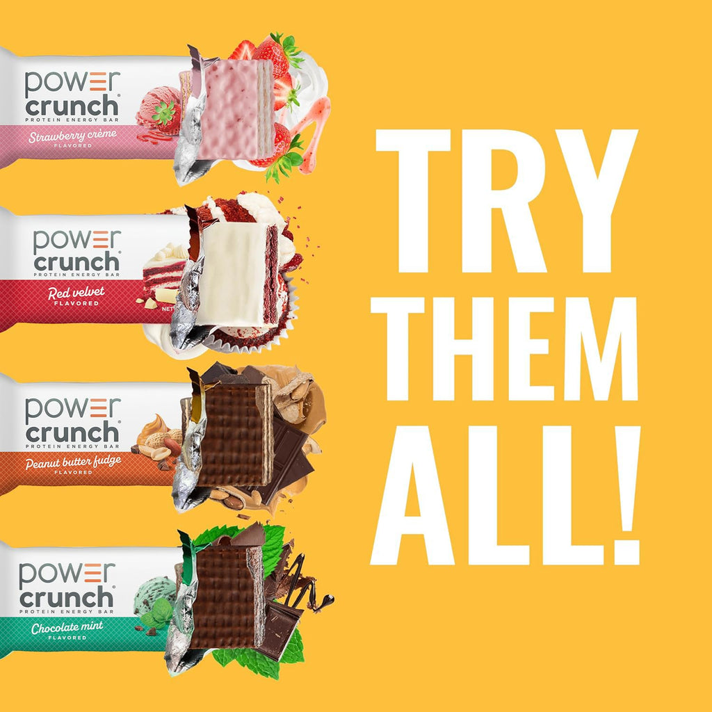 Power Crunch Protein Wafer Bars for On-the-Go Snacking