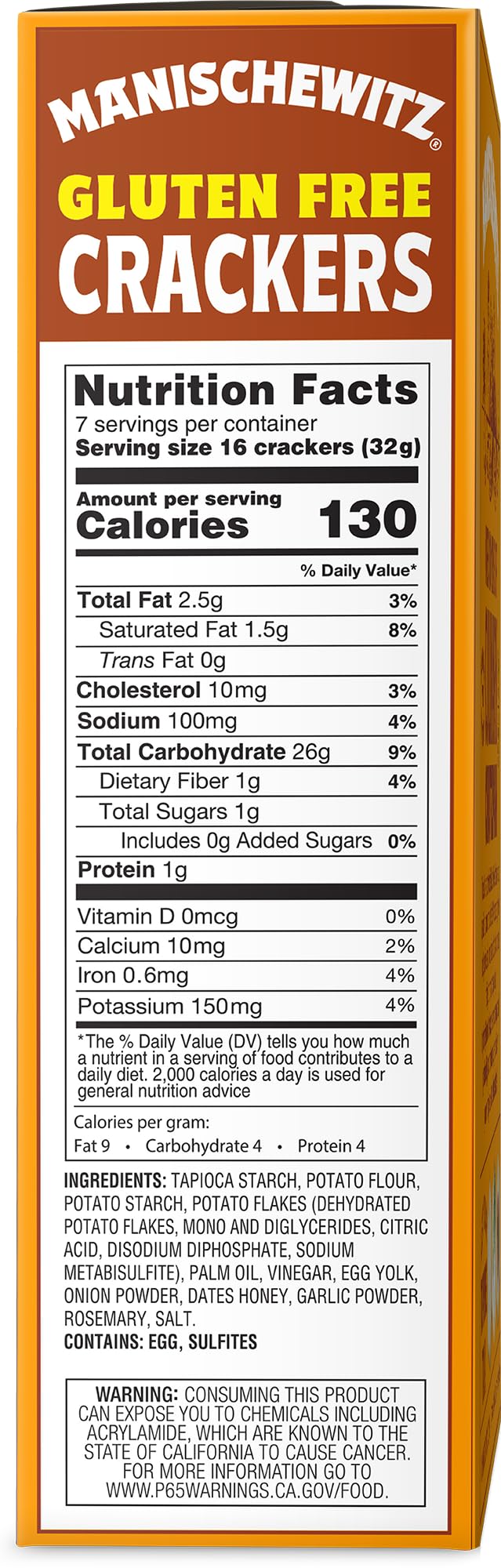 Manischewitz Gluten-Free Original Crackers, 8 oz (2-Pack)