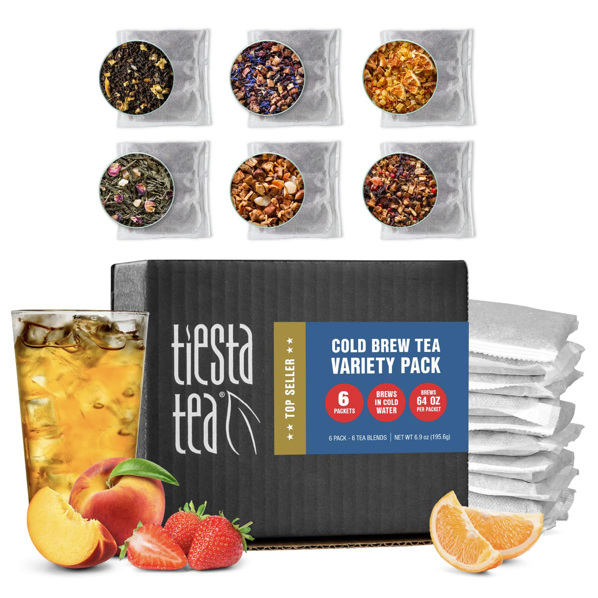 Tiesta Tea Caffeine-Free Loose Leaf Sampler, 8 Pouches