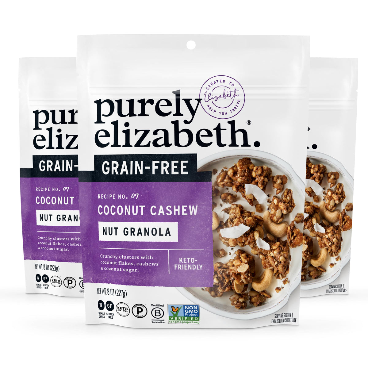 Purely Elizabeth Grain-Free Gluten-Free Granola, Non-GMO
