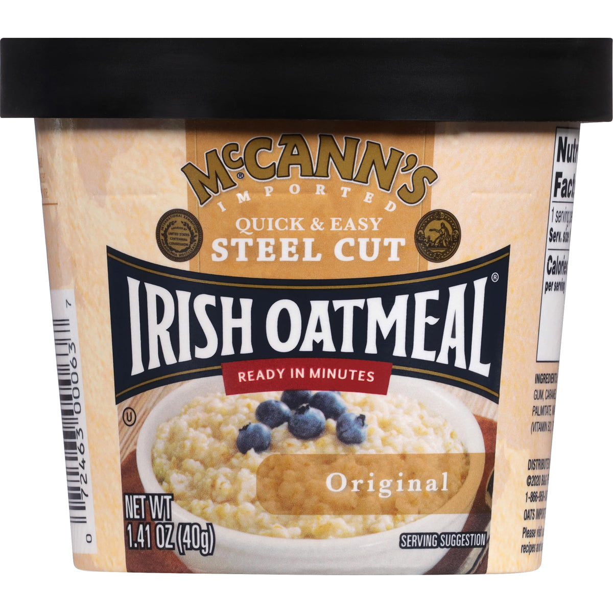 McCann's Vanilla Honey Instant Oatmeal Cups, 1.9 oz, 12-Pack