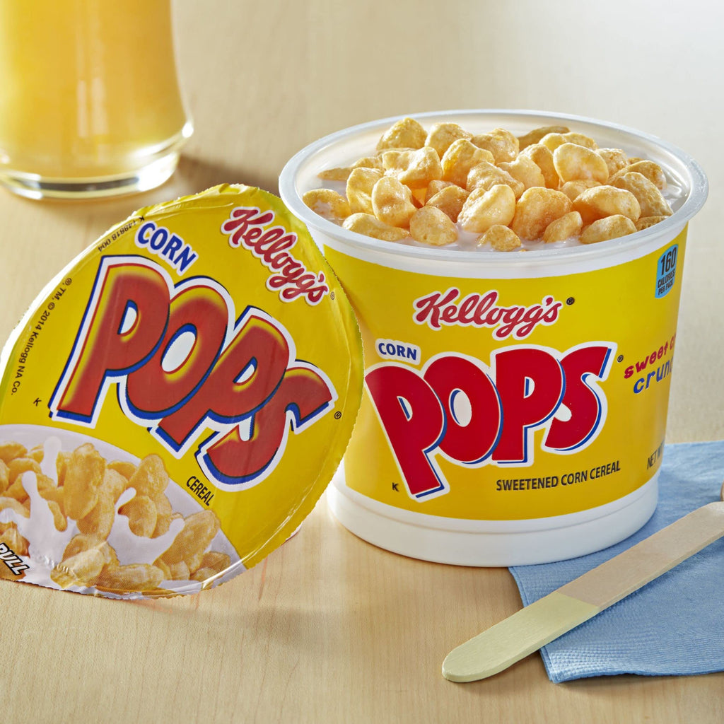 Kellogg's Corn Pops Breakfast Cereal Cups, 1.5 oz, 12-Pack