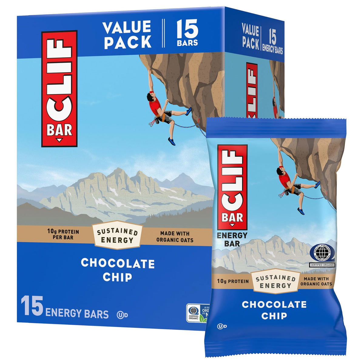 CLIF BAR White Chocolate Macadamia Energy Bars, 15-Pack
