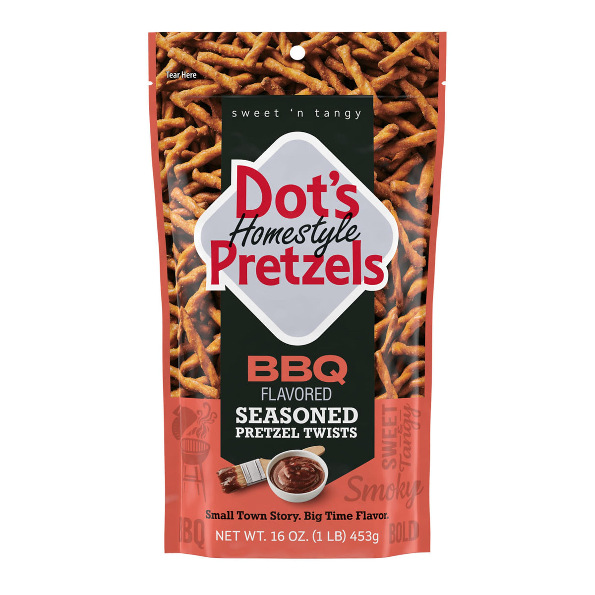 Dot's Original Seasoned Pretzel Twists, 16 oz (3-Pack)