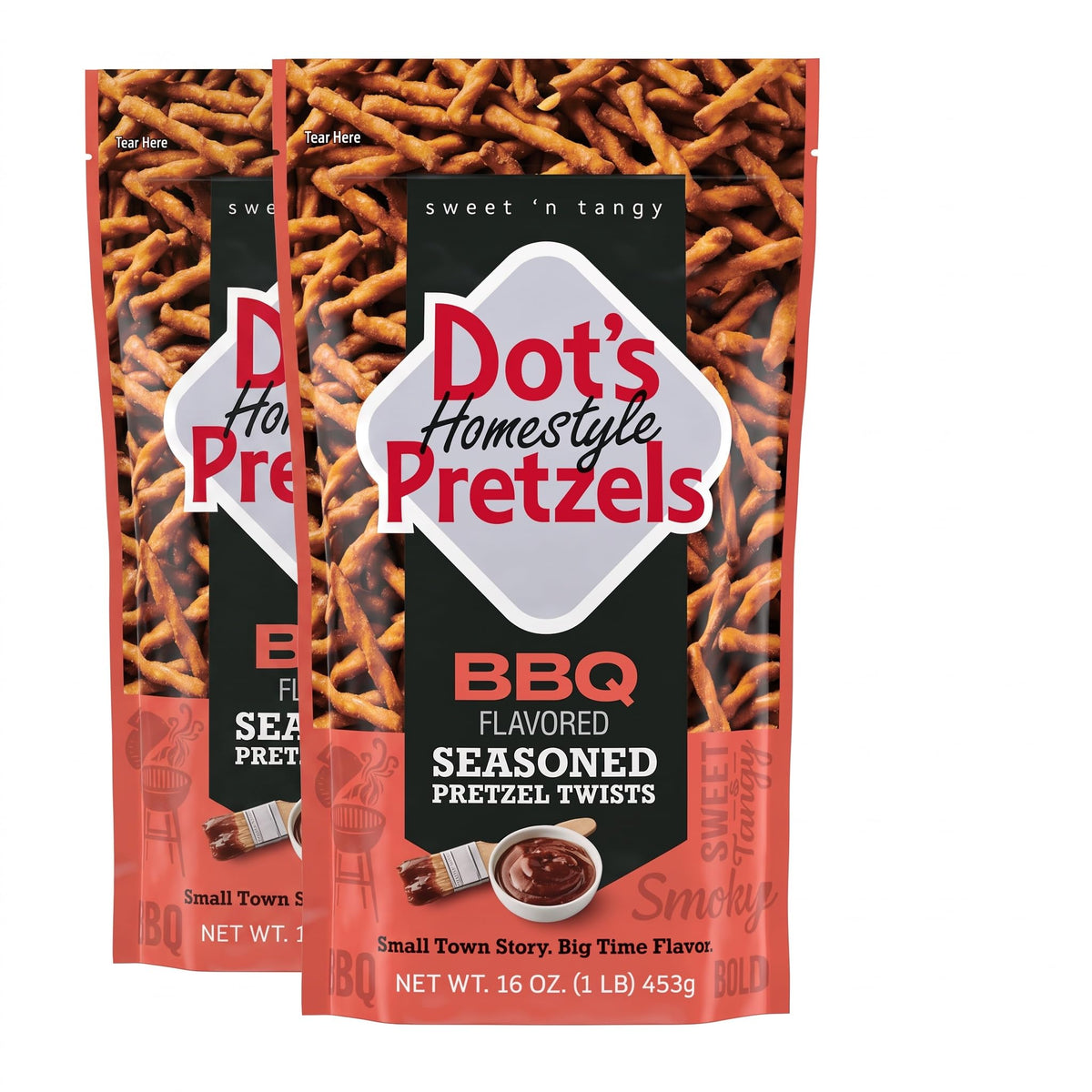 Dot's Original Seasoned Pretzel Twists, 16 oz (3-Pack)