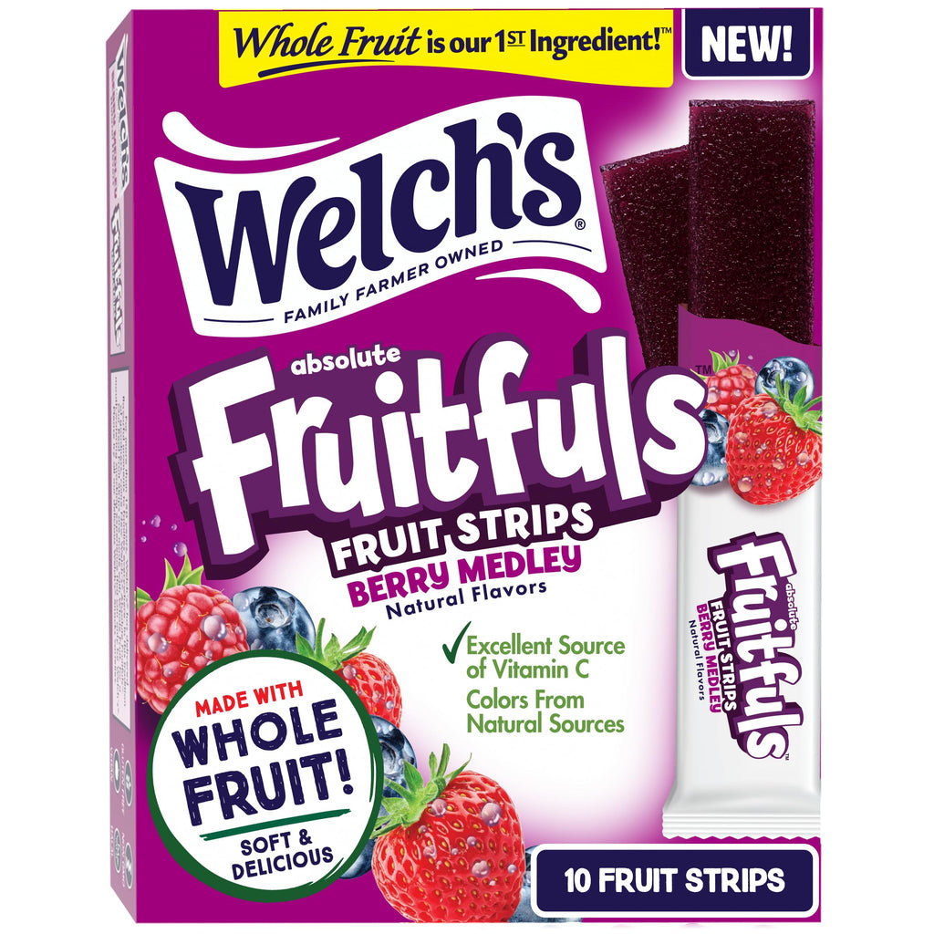 Welch's Absolute Fruitfuls Fruit Strips for Snacking