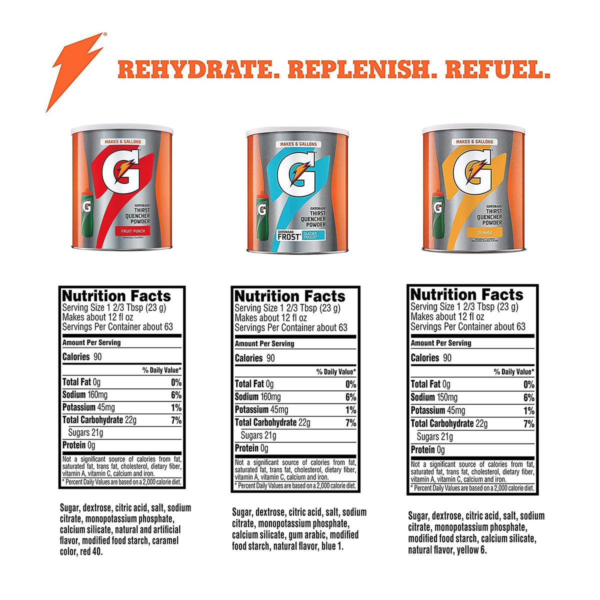 Gatorade Thirst Quencher Powder Drink Mix, 3-Pack