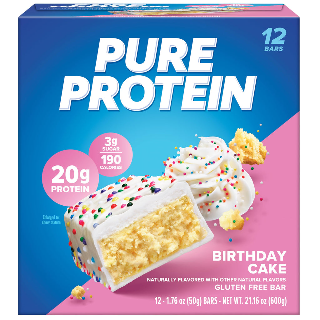 Pure Protein Gluten-Free Low-Sugar Bars, 1.76 oz, 12-Pack